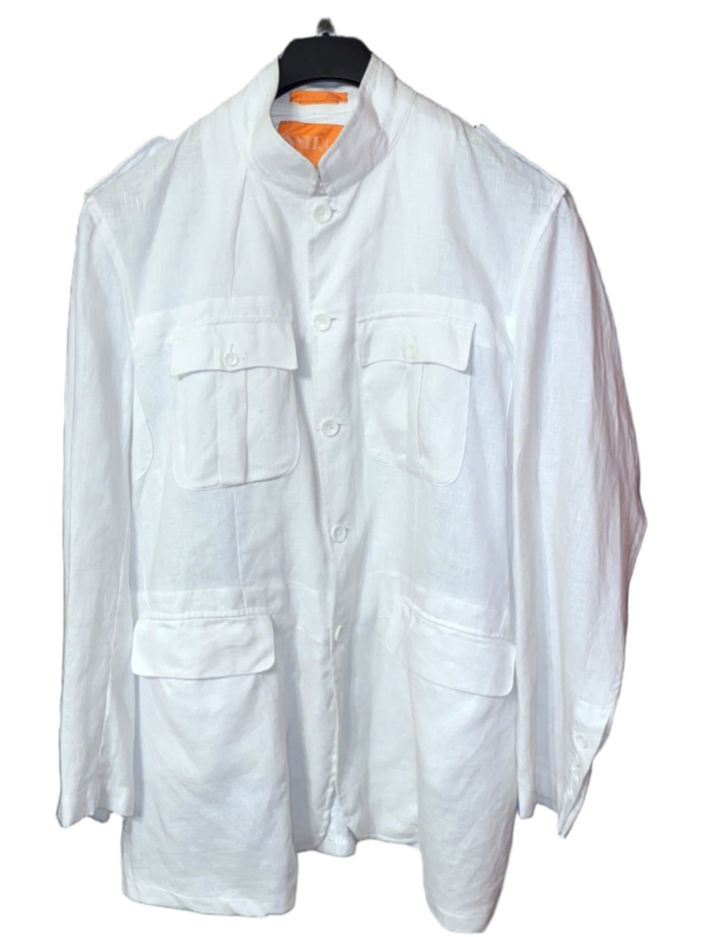 Inserch Limited Edition Men's Linen Jacket 3XL White Safari Big Tall